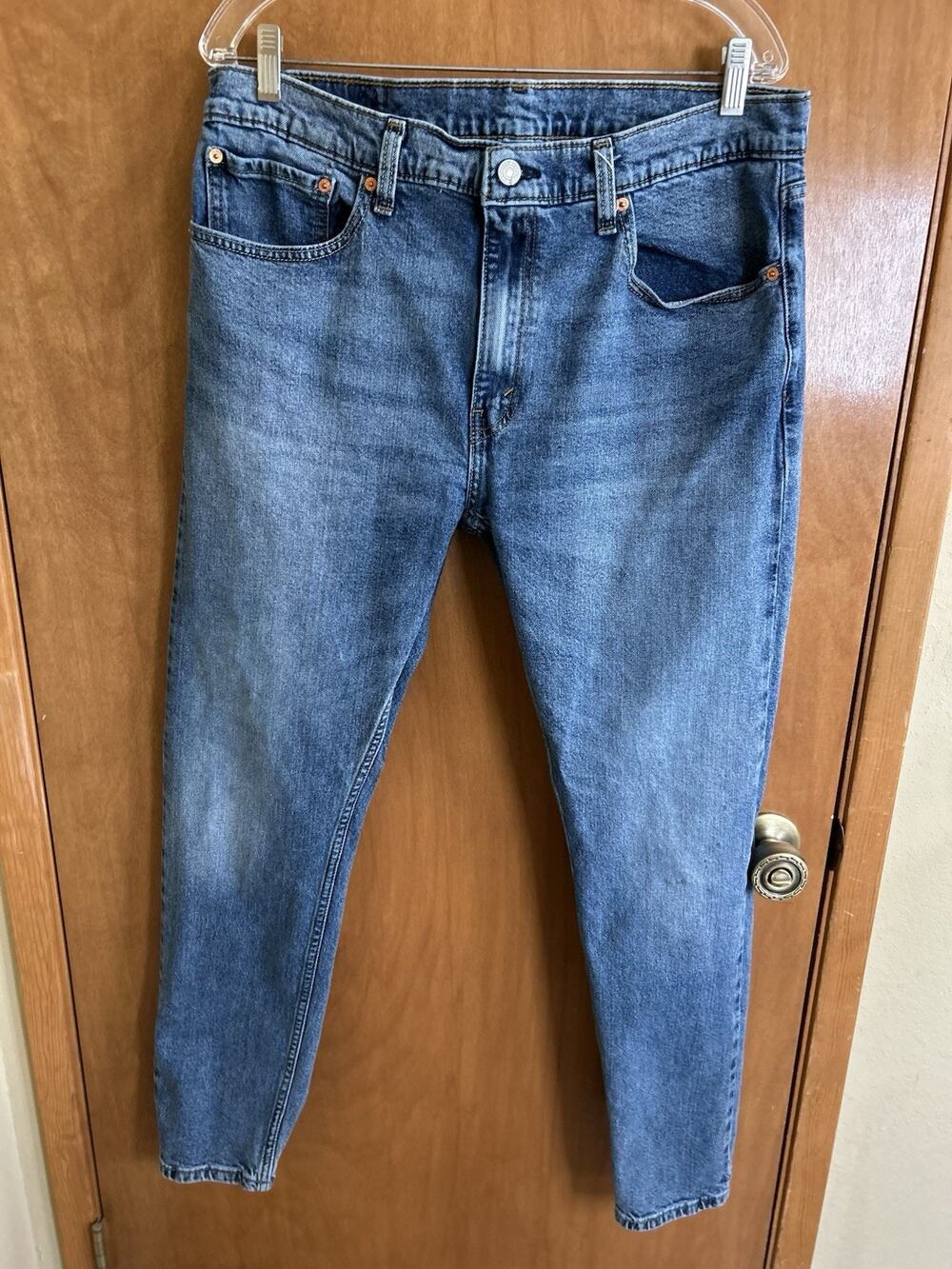 Levi's Jeans 512 Series Men's 36x30 (32) Slim Tapered Medium Wash Blue Denim